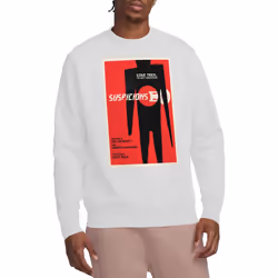 Star Trek Unisex Adult The Next Generation Season 6 Episode 22 Sweatshirt - L, White