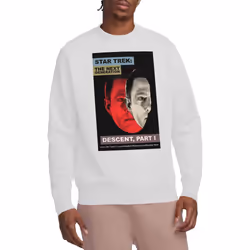Star Trek Unisex Adult The Next Generation Season 6 Episode 26 Sweatshirt - XXL, White