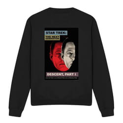 Star Trek Unisex Adult The Next Generation Season 6 Episode 26 Sweatshirt - XL, Black