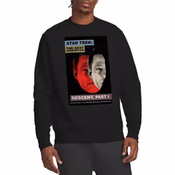 Star Trek Unisex Adult The Next Generation Season 6 Episode 26 Sweatshirt - XL, Black