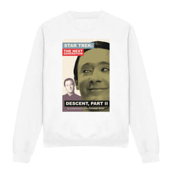 Star Trek Unisex Adult The Next Generation Season 7 Episode 1 Sweatshirt - M, White