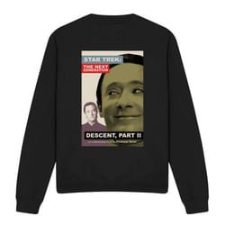 Star Trek Unisex Adult The Next Generation Season 7 Episode 1 Sweatshirt - S, Black