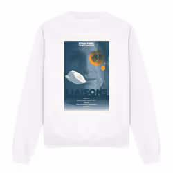 Star Trek Unisex Adult The Next Generation Season 7 Episode 2 Sweatshirt - S, White