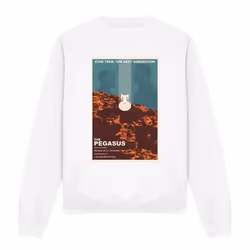 Star Trek Unisex Adult The Next Generation Season 7 Episode 12 Sweatshirt - L, White
