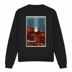 Star Trek Unisex Adult The Next Generation Season 7 Episode 12 Sweatshirt - M, Black