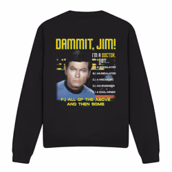 Star Trek Unisex Adult All of the Above Sweatshirt - S, Black