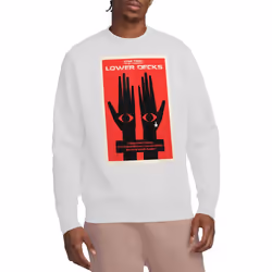 Star Trek Unisex Adult The Next Generation Season 7 Episode 15 Sweatshirt - S, White