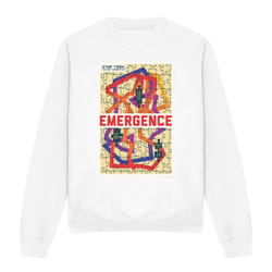 Star Trek Unisex Adult The Next Generation Season 7 Episode 23 Sweatshirt - S, White