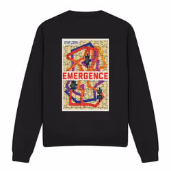 Star Trek Unisex Adult The Next Generation Season 7 Episode 23 Sweatshirt - XXL, Black