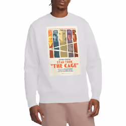 Star Trek Unisex Adult The Original Series Episode 80 Sweatshirt - L, White