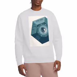 Star Trek Unisex Adult The Next Generation Season 6 Episode 9 Sweatshirt - S, White
