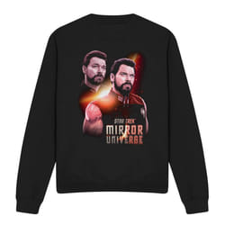 Star Trek Unisex Adult Mirror Riker Sweatshirt - XL, Black