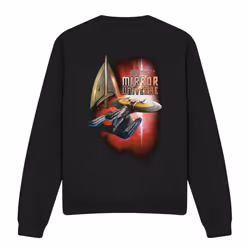 Star Trek Unisex Adult Mirror Enterprise Sweatshirt - S, Black