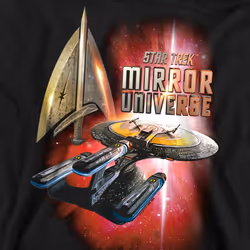 Star Trek Unisex Adult Mirror Enterprise Sweatshirt - S, Black