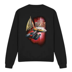 Star Trek Unisex Adult Mirror Enterprise Sweatshirt - XXL, Black
