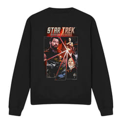 Star Trek Unisex Adult Panels Sweatshirt - S, Black