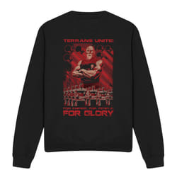 Star Trek Unisex Adult Terrans Unite Sweatshirt - S, Black