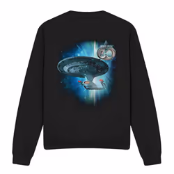 Star Trek Unisex Adult Ship 30 Sweatshirt - XXL, Black