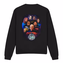 Star Trek Unisex Adult 30 Crew Sweatshirt - XXL, Black