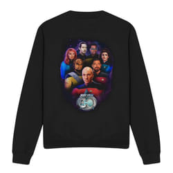 Star Trek Unisex Adult 30 Crew Sweatshirt - XXL, Black