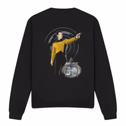 Star Trek Unisex Adult 30 Data Sweatshirt - S, Black