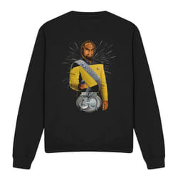 Star Trek Unisex Adult 30 Worf Sweatshirt - L, Black