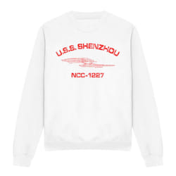 Star Trek Unisex Adult Shenzhou Athletic Sweatshirt - XXL, White