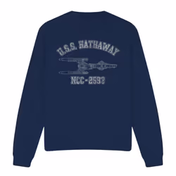 Star Trek Unisex Adult Hathaway Athletic Sweatshirt - S, Navy