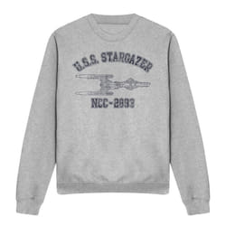 Star Trek Unisex Adult Stargazer Athletic Sweatshirt - S, Sport Heather