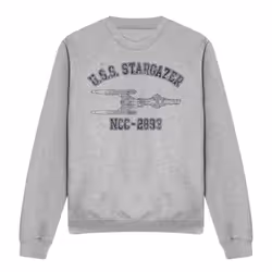 Star Trek Unisex Adult Stargazer Athletic Sweatshirt - M, Sport Heather