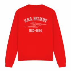 Star Trek Unisex Adult Reliant Athletic Sweatshirt - XXL, Red