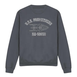 Star Trek Unisex Adult Prometheus Athletic Sweatshirt - L, Charcoal
