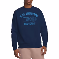 Star Trek Unisex Adult Enterprise E Athletic Sweatshirt - M, Navy