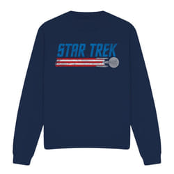 Star Trek Unisex Adult Enterprise Americana Sweatshirt - XXL, Navy