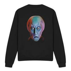 Star Trek Unisex Adult Balok Head Sweatshirt - L, Black
