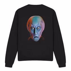 Star Trek Unisex Adult Balok Head Sweatshirt - XXL, Black