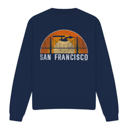 Star Trek Unisex Adult San Francisco Trek Sweatshirt - M, Navy