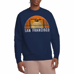Star Trek Unisex Adult San Francisco Trek Sweatshirt - M, Navy