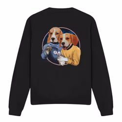 Star Trek Unisex Adult Dogs Sweatshirt - XL, Black
