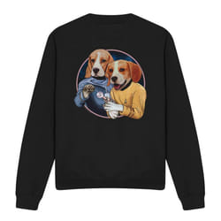 Star Trek Unisex Adult Dogs Sweatshirt - XL, Black