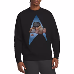 Star Trek Unisex Adult Five Year Nap Sweatshirt - XXL, Black