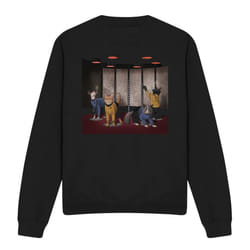 Star Trek Unisex Adult Beam Meow Up Sweatshirt - XXL, Black