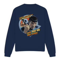 Star Trek Unisex Adult Pon Farr Sweatshirt - XXL, Navy