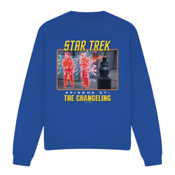 Star Trek Unisex Adult The Changeling Sweatshirt - XL, Royal Blue