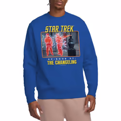 Star Trek Unisex Adult The Changeling Sweatshirt - XL, Royal Blue