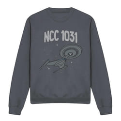 Star Trek Unisex Adult The Crossfield Class Sweatshirt - XXL, Charcoal