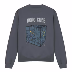Star Trek Unisex Adult The Tritanium Sweatshirt - XXL, Charcoal