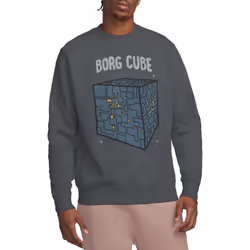 Star Trek Unisex Adult The Tritanium Sweatshirt - XXL, Charcoal