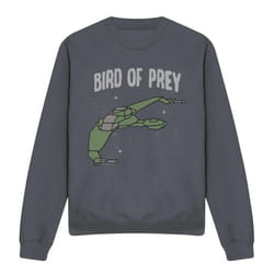 Star Trek Unisex Adult The Bird of War Sweatshirt - L, Charcoal