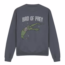 Star Trek Unisex Adult The Bird of War Sweatshirt - XL, Charcoal